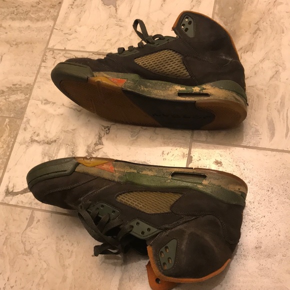 Jordan Shoes Jordans Olive Green 5s Poshmark